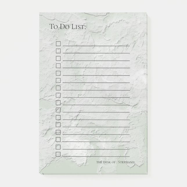 Painterly Impasto Stil CHOSE FÄRG Post-it Block (Framsida)