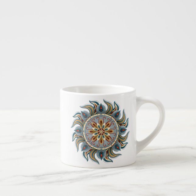 Painterly Mandala Espressomugg (Höger)