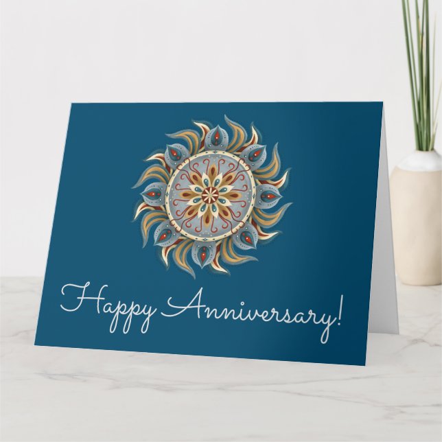 Painterly Mandala Kort (Framsida)