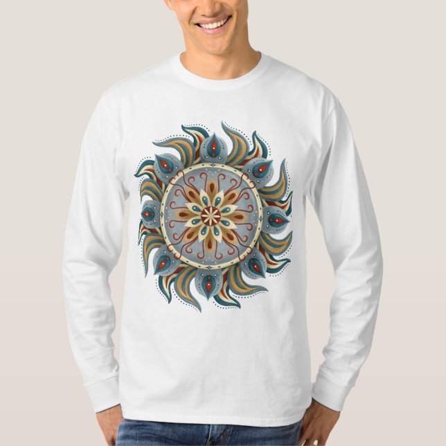 Painterly Mandala T Shirt (Framsida)