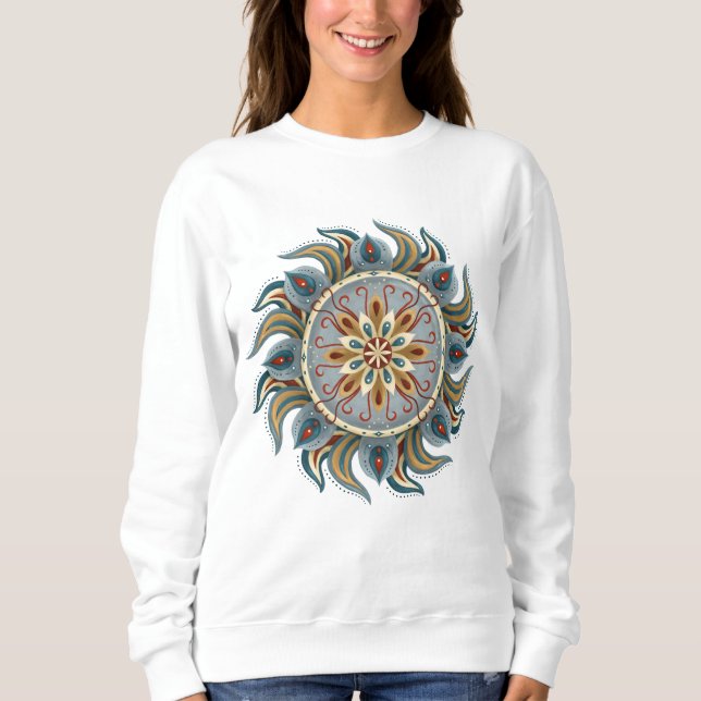 Painterly Mandala T Shirt (Framsida)