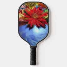 Painterly pickleball paddel