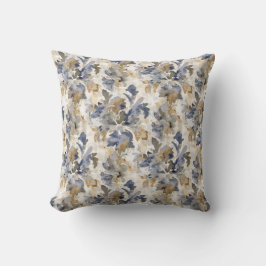 Painterly Spring Floral Throw Pillow Kudde