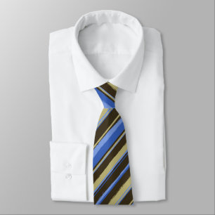 Painterly Stripe Brown, Khaki & Peri Two-Sided Slips