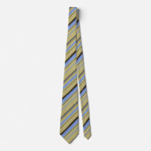 Painterly Stripe Khaki, Brown & Peri Two-Sided