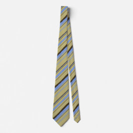 Painterly Stripe Khaki, Brown & Peri Two-Sided Slips