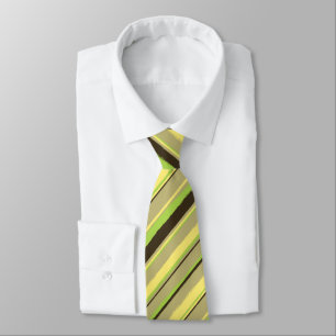 Painterly Stripe Khaki, Gult & Lime Two-Sided Slips