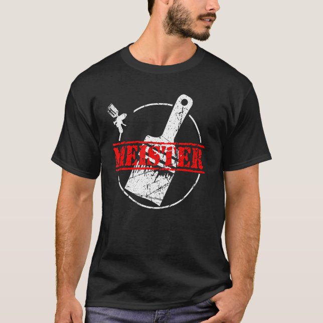Paintermeister Master Painter och Lacquer Exam T Shirt (Framsida)
