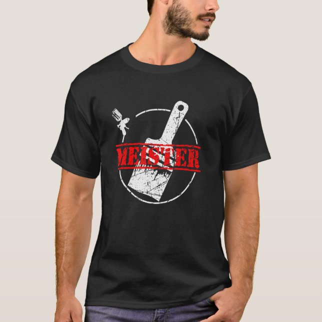 Paintermeister Master Painter och Lacquer Exam T Shirt (Framsida)