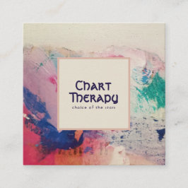 Painterpalett Fyrkantigt Visitkort