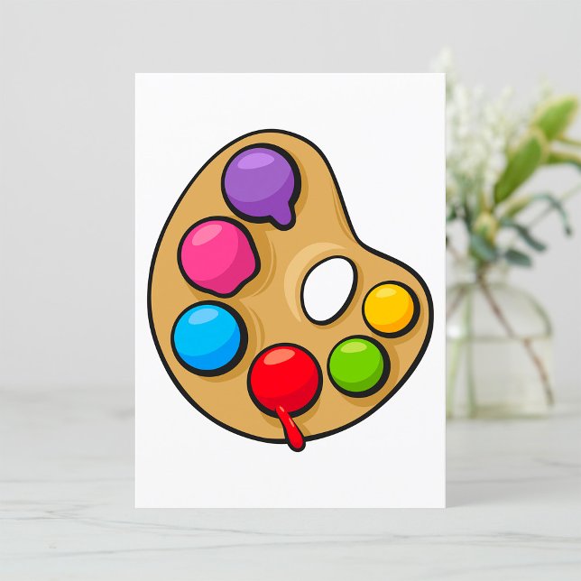 Painters Art Palette Inbjudningar (Skapare uppladdad)