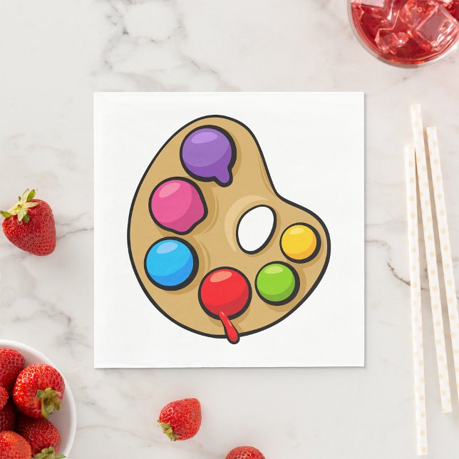 Painters Art Palette Napkins Pappersservett (Skapare uppladdad)