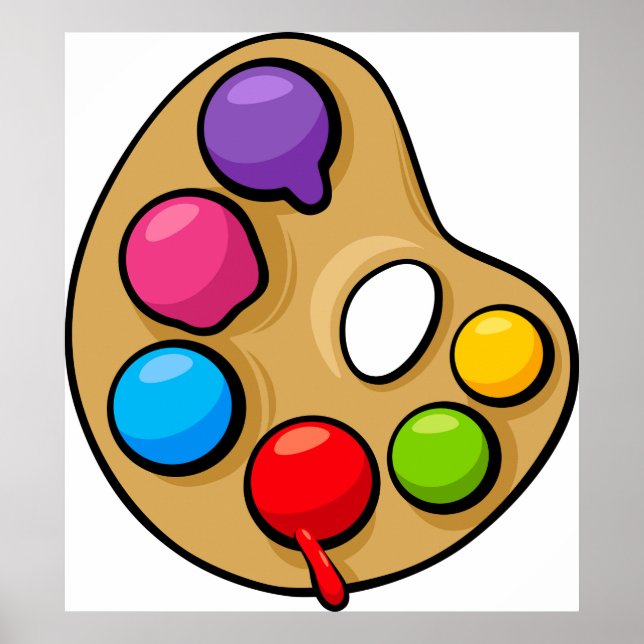 Painters Art Palette Poster (Framsidan)