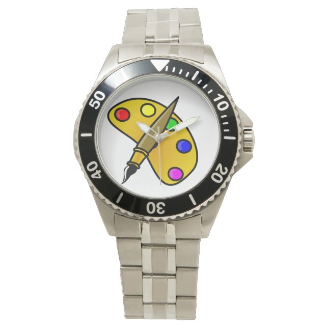 Painters Färg Palette Watch Armbandsur (Framsida)