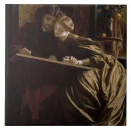 Painter's Honeymoon (av Frederic Leighton) Kakelplatta