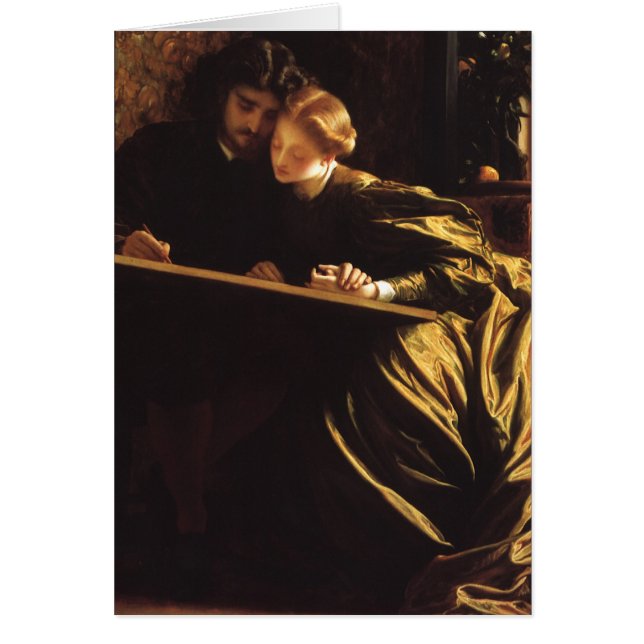 Painter's Honeymoon av Lord Frederic Leighton Hälsningskort (Framsidan)