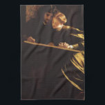 Painter's Honeymoon av Lord Frederic Leighton Kökshandduk<br><div class="desc">Painter's Honeymoon (1864) av Lord Frederic Leighton är en vintage Victorian Era bra art kärlek och romantik porträtt. Ett vackert, nylånat par.. Mannen och kvinnan är på sin smekmånadsmålning tillsammans. Om konstnären: Lord Frederick Leighton (1830-1896) är ett verk som skildrar historiska, bibliska och klassiska subjekt. Hans genre var akademiker, akademisk...</div>