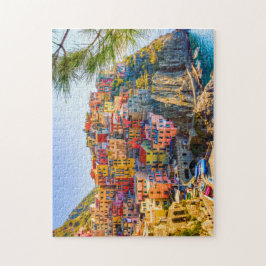 Painting Cinque Terre Liguria Italien Cliff Sea Pussel