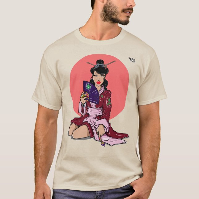 PAINTING GEISHA T-Shirt (Framsida)