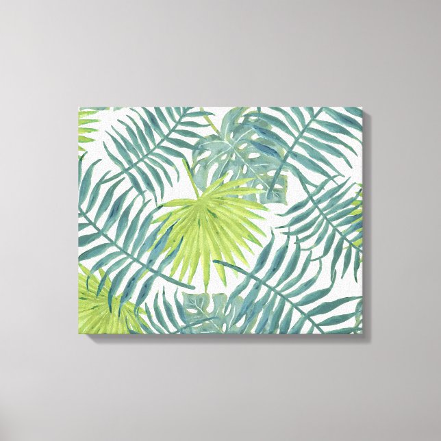 Painting Hawaiian handflatan Träd Fronts Canvastryck (Framsida)