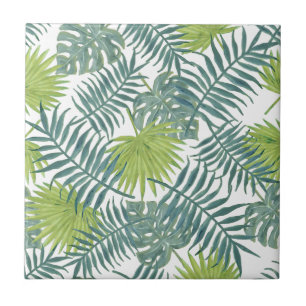Painting Hawaiian handflatan Träd Fronts Kakelplatta