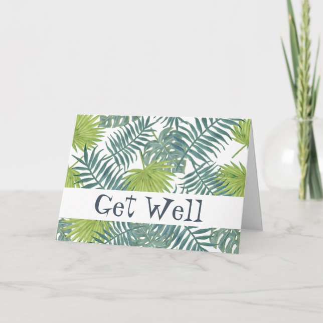 Painting Hawaiian handflatan Träd Fronts Kort (Framsida)