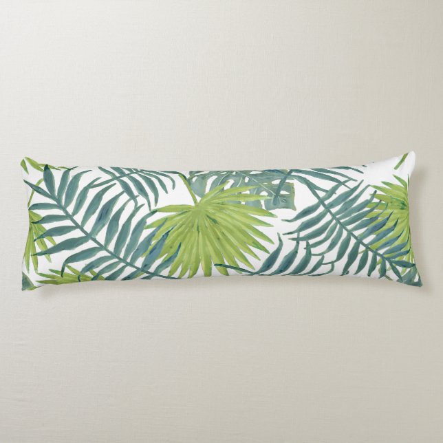 Painting Hawaiian handflatan Träd Fronts Kroppskudde (Baksidan)