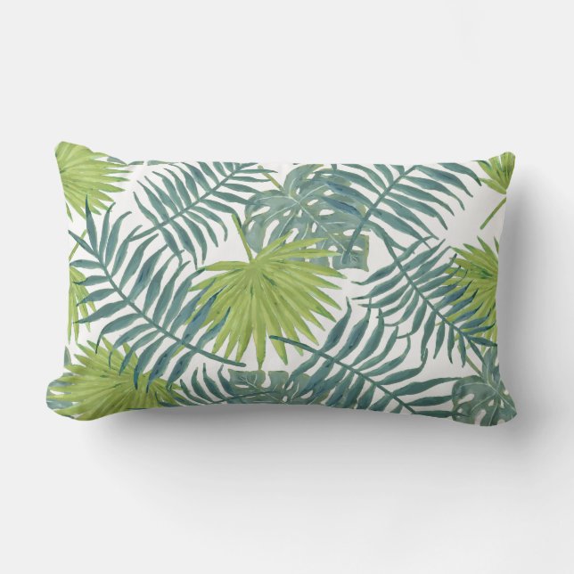 Painting Hawaiian handflatan Träd Fronts Lumbarkudde (Framsida)