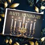 Painting Menorah Lycklig Hanukkah Helgkort<br><div class="desc">Helgdag temaobjekt designade av Umua. Tryckt och avsänt av Zazzle eller deras närstående företag.</div>