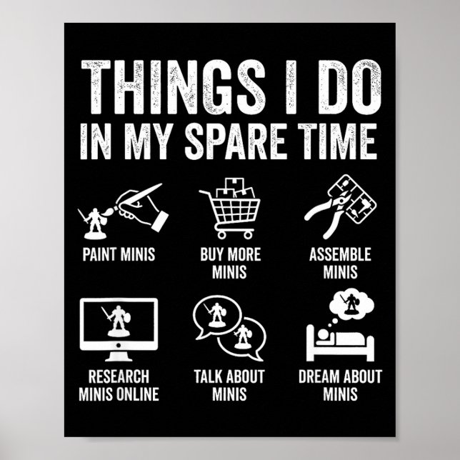 Painting Miniatures Tabletop Wargame Board Games E Poster (Framsidan)