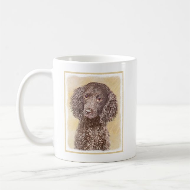 Painting - Original Hund Art i amerikanska Vatten Kaffemugg (Vänster)