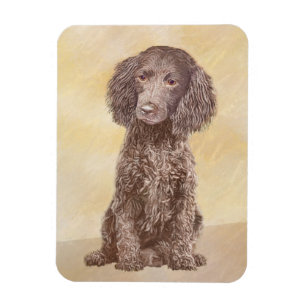 Painting - Original Hund Art i amerikanska Vatten Magnet