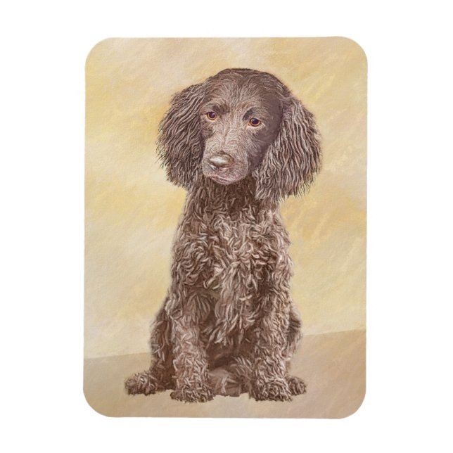 Painting - Original Hund Art i amerikanska Vatten Magnet (Vertikal)