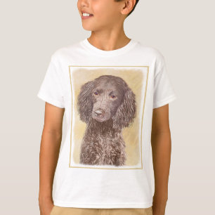 Painting - Original Hund Art i amerikanska Vatten T Shirt