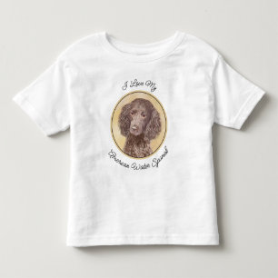 Painting - Original Hund Art i amerikanska Vatten T Shirt