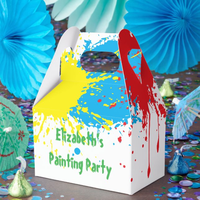 Painting Party Kids Birthday Presentaskar (Part)