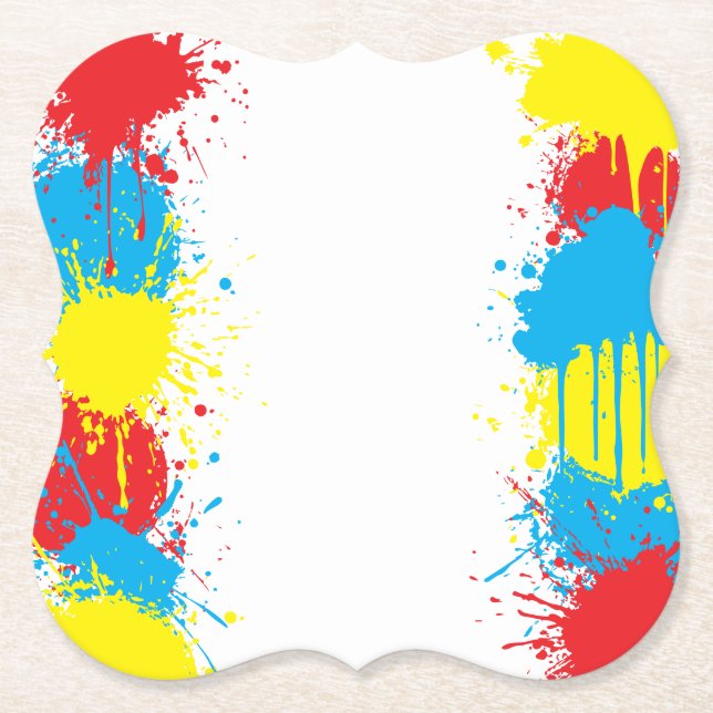 Painting Party Kids Birthday Underlägg Papper (Framsida)