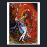 Painting Persian Girl Poring vin från jug Poster<br><div class="desc">Persisk minister Dancing Nymph Painting Persian Girl Poring vin från jug Dancing Persian Girl, miniature lack BeSnyval of a young girl nymph using TradiIranian Folcostume with flowery flowing robes, dans and Poring vin from jug against a fantasy bakgrund, mest klarröd, röd.</div>