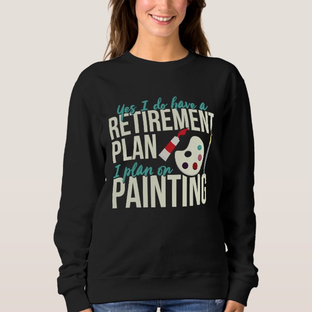 Painting Retirement  Retired Painter Outfit T Shirt (Framsida)