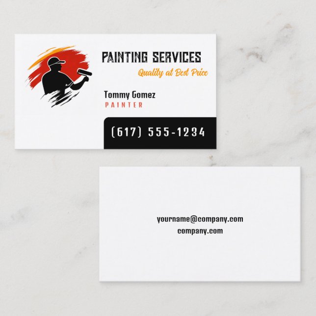 Painting Services | Painters Visitkort (Fram/baksida)