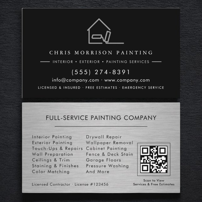 Painting Services QR Code Visitkort (Skapare uppladdad)