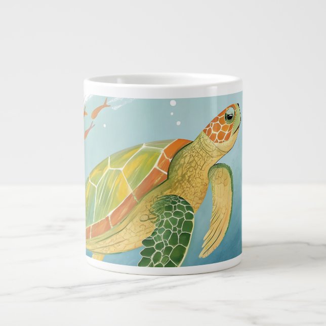 Painting Turtle Jumbo Mugg (Framsidan)
