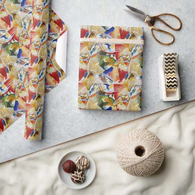 Painting with Green Center by Wassily Kandinsky Presentpapper (Hantverk)