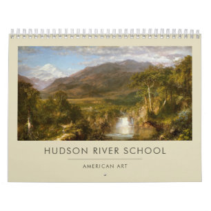 Paintings i amerikanska Fine Art Hudson River Scho Kalender
