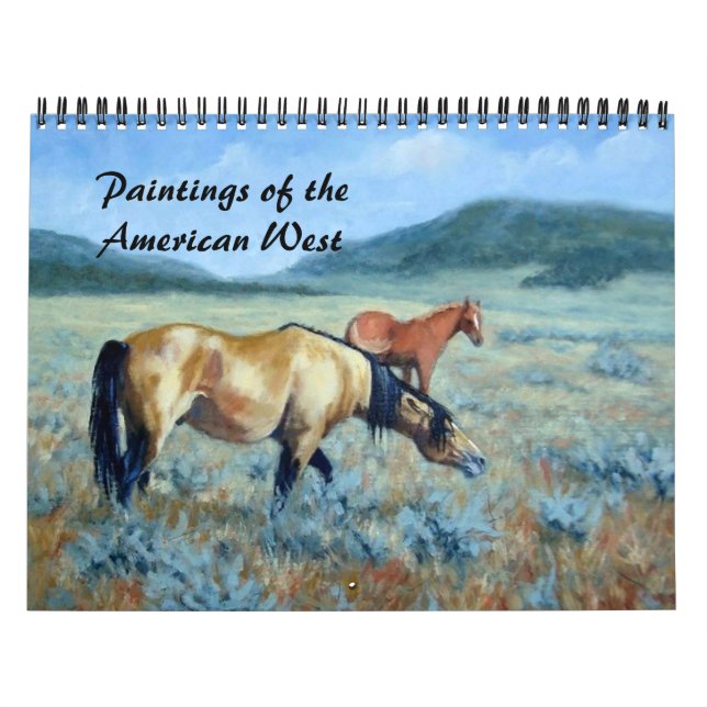 Paintings of the American Väster Calendar Kalender (Omslag)