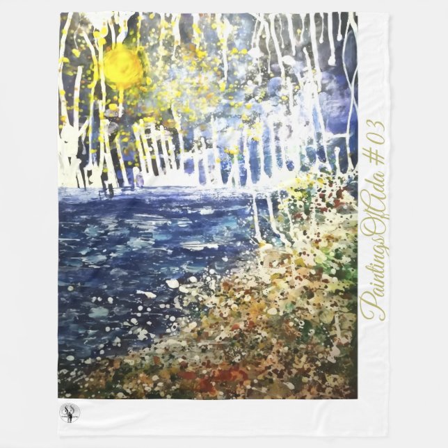 PaintingsOfAda #03 - Artist - Okänd tom Ull Fleecefilt (Framsidan)