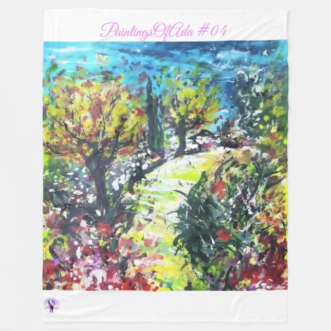 PaintingsOfAda #04 - Artist - Okänd tom Ull Fleecefilt (Framsidan)