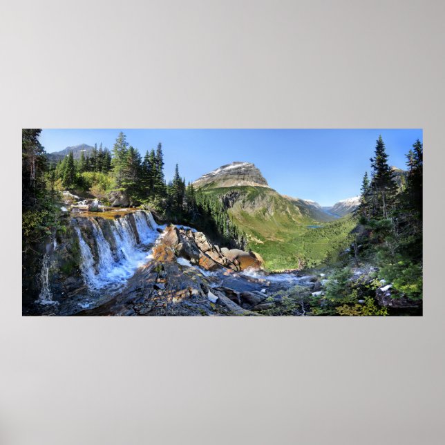 Paiota Falls - Glacier National Park Poster (Framsidan)