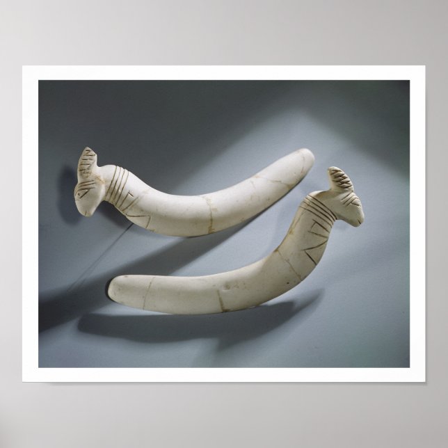 Pair of castanets, Thinite Period (hippopotamus iv Poster (Framsidan)