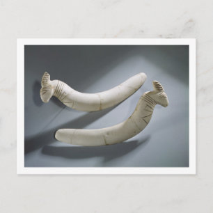 Pair of castanets, Thinite Period (hippopotamus iv Vykort